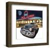 Pontiac Chieftain '50 at The Circle Diner-Graham Reynold-Framed Art Print