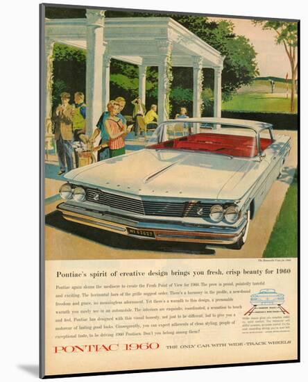 Pontiac-Crisp Beauty for 1960-null-Mounted Art Print
