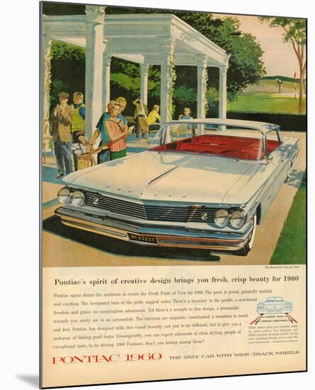 Pontiac-Crisp Beauty for 1960-null-Mounted Art Print