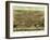 Pontiac, Michigan - Panoramic Map-Lantern Press-Framed Art Print