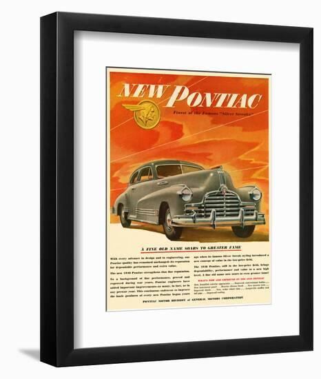 Pontiac-Soars to Greater Fame-null-Framed Art Print