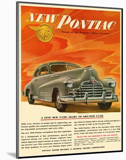 Pontiac-Soars to Greater Fame-null-Mounted Art Print