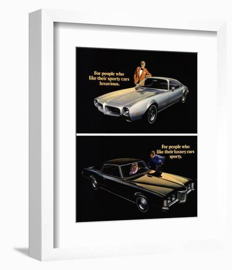 Pontiac-Sporty Cars Luxurious-null-Framed Art Print