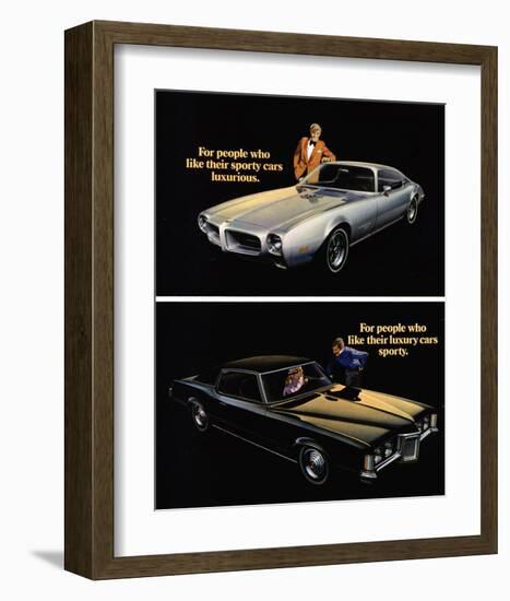 Pontiac-Sporty Cars Luxurious-null-Framed Art Print