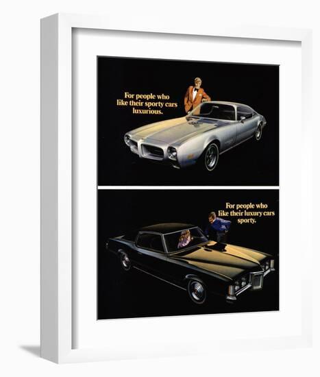 Pontiac-Sporty Cars Luxurious-null-Framed Art Print