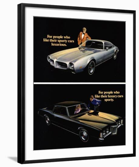 Pontiac-Sporty Cars Luxurious-null-Framed Art Print
