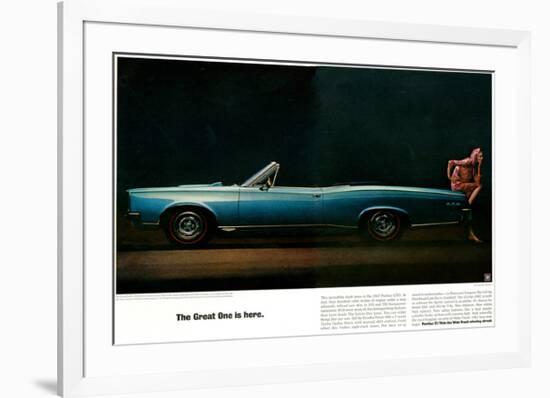 Pontiac-The Great One is Here-null-Framed Premium Giclee Print