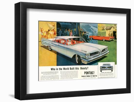 Pontiac- Who Built This Beauty-null-Framed Premium Giclee Print
