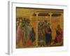 Pontius Pilate's Second Interrogation of Christ-Duccio Di buoninsegna-Framed Giclee Print