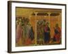 Pontius Pilate's Second Interrogation of Christ-Duccio Di buoninsegna-Framed Giclee Print