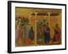 Pontius Pilate's Second Interrogation of Christ-Duccio Di buoninsegna-Framed Giclee Print