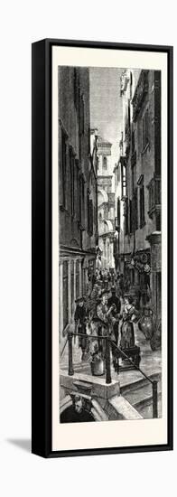 Ponto Dell Olio, Venice, Italy-null-Framed Stretched Canvas