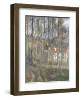 Pontoise - the Cite Des Boeufs and the Hermitage-Camille Pissarro-Framed Giclee Print