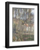 Pontoise - the Cite Des Boeufs and the Hermitage-Camille Pissarro-Framed Giclee Print