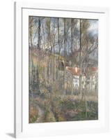 Pontoise - the Cite Des Boeufs and the Hermitage-Camille Pissarro-Framed Giclee Print