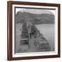 Pontoon Bridge across the Modder River, Boer War, South Africa, 1900-Underwood & Underwood-Framed Giclee Print