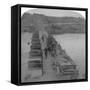 Pontoon Bridge across the Modder River, Boer War, South Africa, 1900-Underwood & Underwood-Framed Stretched Canvas