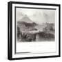 Pontoon Bridge on Lough Conn-William Henry Bartlett-Framed Giclee Print