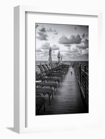 Pontoon with Deck Chairs - Key West - Florida-Philippe Hugonnard-Framed Photographic Print