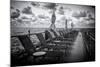 Pontoon with Deck Chairs - Key West - Florida-Philippe Hugonnard-Mounted Photographic Print
