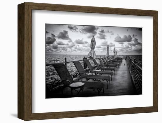 Pontoon with Deck Chairs - Key West - Florida-Philippe Hugonnard-Framed Photographic Print