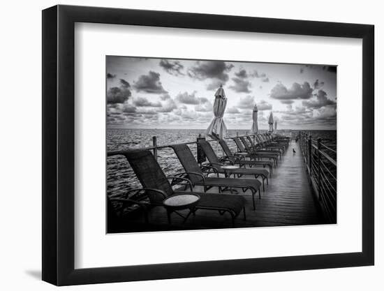 Pontoon with Deck Chairs - Key West - Florida-Philippe Hugonnard-Framed Photographic Print