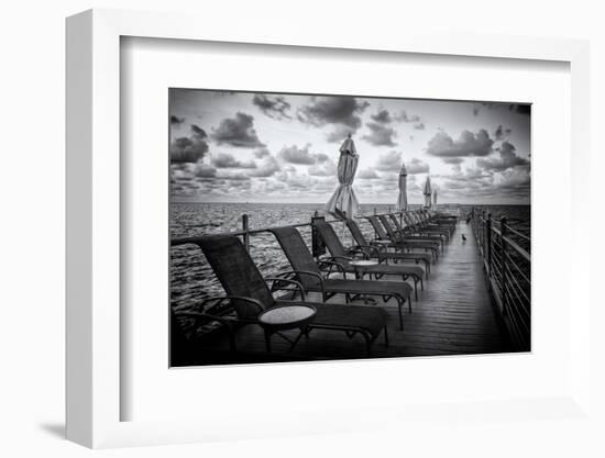 Pontoon with Deck Chairs - Key West - Florida-Philippe Hugonnard-Framed Photographic Print