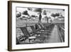 Pontoon with Deck Chairs - Key West - Florida-Philippe Hugonnard-Framed Photographic Print