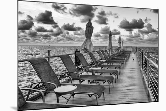 Pontoon with Deck Chairs - Key West - Florida-Philippe Hugonnard-Mounted Photographic Print