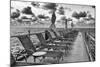 Pontoon with Deck Chairs - Key West - Florida-Philippe Hugonnard-Mounted Photographic Print