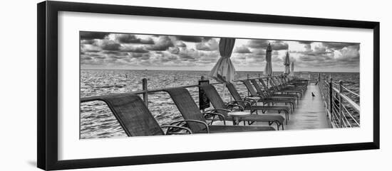 Pontoon with Deck Chairs - Key West - Florida-Philippe Hugonnard-Framed Photographic Print