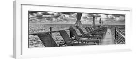 Pontoon with Deck Chairs - Key West - Florida-Philippe Hugonnard-Framed Photographic Print