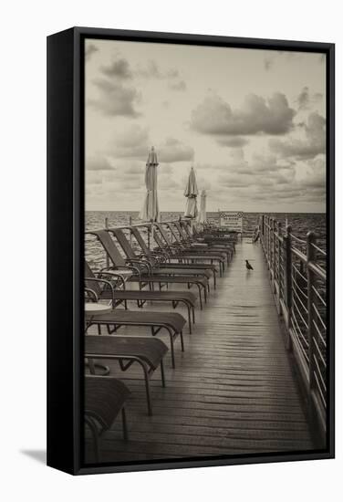 Pontoon with Deck Chairs - Key West - Florida-Philippe Hugonnard-Framed Stretched Canvas