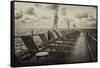 Pontoon with Deck Chairs - Key West - Florida-Philippe Hugonnard-Framed Stretched Canvas