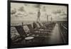 Pontoon with Deck Chairs - Key West - Florida-Philippe Hugonnard-Framed Photographic Print