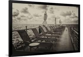 Pontoon with Deck Chairs - Key West - Florida-Philippe Hugonnard-Framed Photographic Print