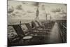 Pontoon with Deck Chairs - Key West - Florida-Philippe Hugonnard-Mounted Photographic Print