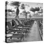 Pontoon with Deck Chairs - Key West - Florida-Philippe Hugonnard-Stretched Canvas