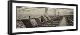 Pontoon with Deck Chairs - Key West - Florida-Philippe Hugonnard-Framed Photographic Print