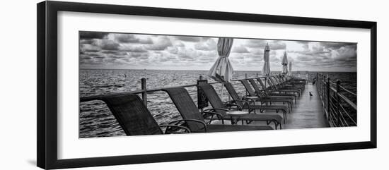 Pontoon with Deck Chairs - Key West - Florida-Philippe Hugonnard-Framed Photographic Print