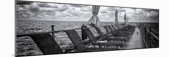 Pontoon with Deck Chairs - Key West - Florida-Philippe Hugonnard-Mounted Photographic Print