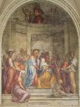 Pharaoh with His Butler and Baker (From Scenes from the Story of Josep), Ca 1515-Pontormo-Framed Giclee Print