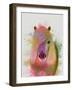 Pony 1 Portrait Rainbow Splash-Fab Funky-Framed Art Print