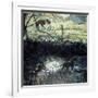 Pony and Dog in a Field, 2000-Peter Wilson-Framed Giclee Print