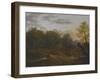 Pony Cart Crossing a Woodland Brook, C.1815-Benjamin Barker-Framed Giclee Print