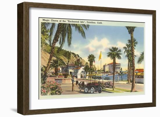 Pony Cart, Santa Catalina-null-Framed Art Print