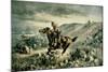 Pony Express Pursued by Indians, 1900-Henry W. Hansen-Mounted Giclee Print