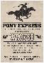 Pony Express Replica Recruitment Advertisement Print Poster-null-Lamina Framed Poster