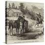 Pony Express, Rocky Mountains, North America-null-Stretched Canvas