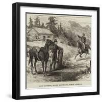 Pony Express, Rocky Mountains, North America-null-Framed Giclee Print